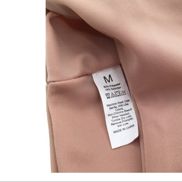 Blush Pink Tie Front Wide Strap Bikini Set - Picture 5 of 7